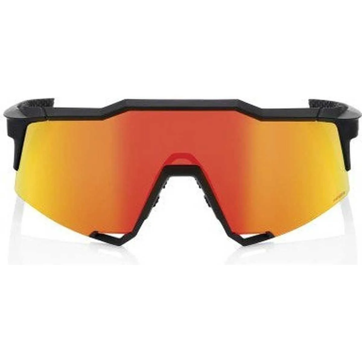 100% 60007-00008 Speedcraft Sunglasses Soft Tact Black with HiPER Red Lens