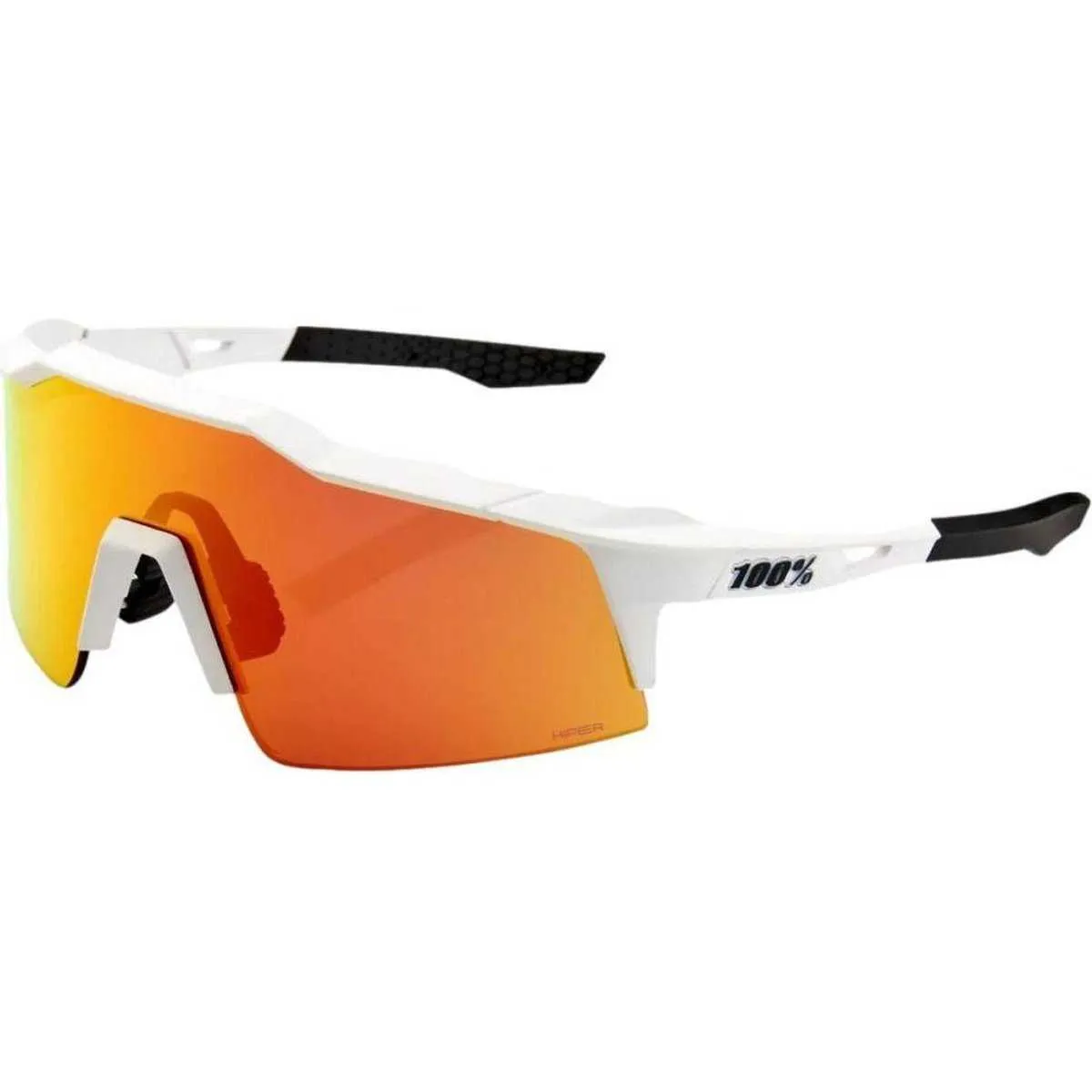 100% 60008-00004 Speedcraft SL Soft Tact Off White with HiPER Red Mirror Lens