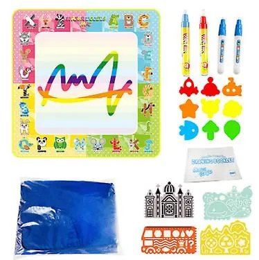 100*100 large size water canvas, children's color graffiti writing blanket AZ11467