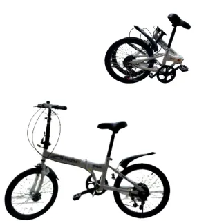 20" 6 Speed Foldable Mini Compact Bike Bicycle Commuter Steel Frame (No Warranty) | Model : BIKE-20"