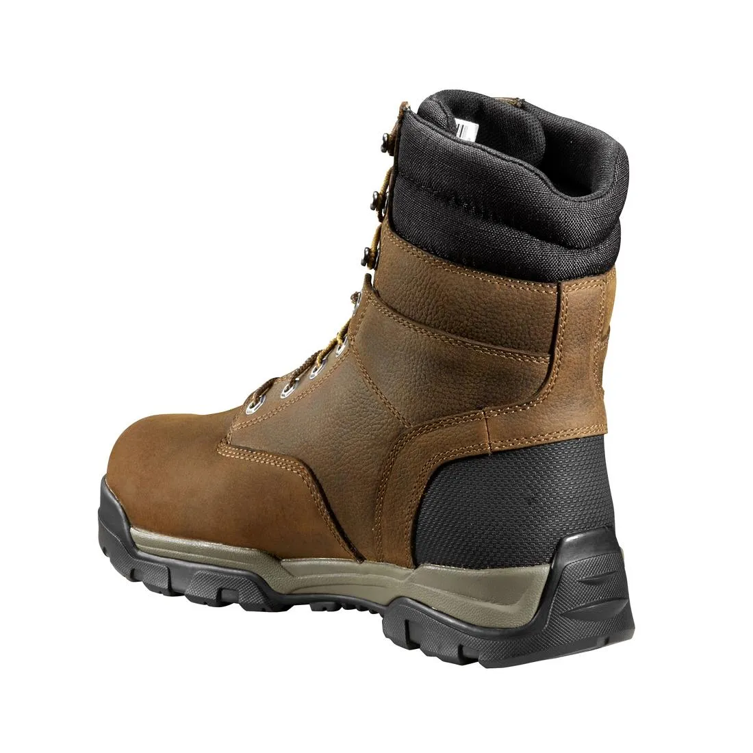 8" Ground Force Waterproof Insulated Soft Toe Boot Brown