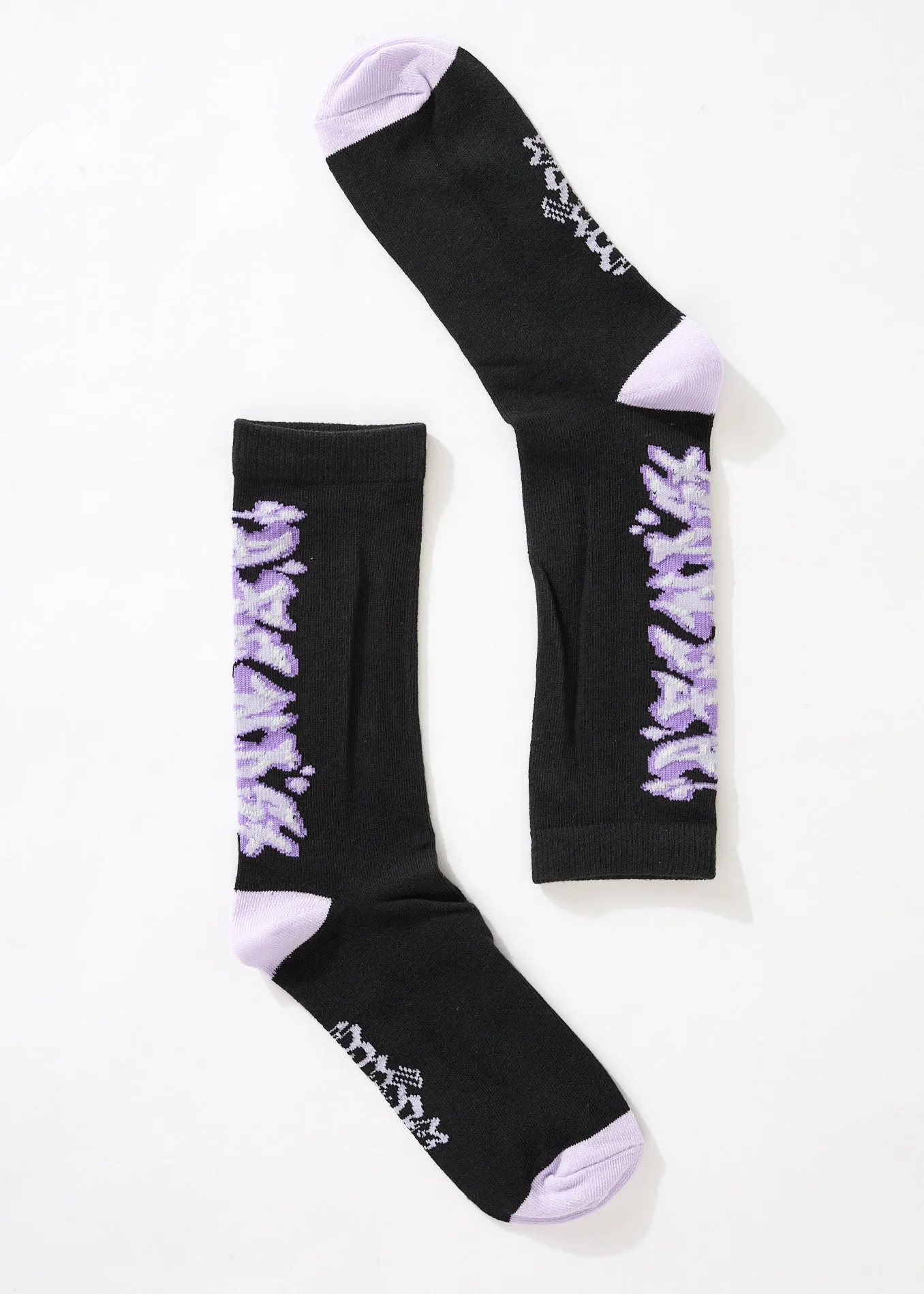 AFENDS Womens Tracks - Crew Socks - Charcoal