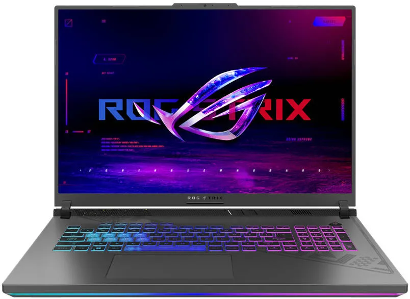 ASUS ROG Strix G18 G814JI Gaming Laptop, 18" QHD  240Hz OLED ROG Nebula Display, Intel Core i9-13980HX, 16 GB RAM, 1TB SSD, GeForce RTX 4070 8GB, RGB ENG KB, Win 11, Eclipse Gray | 90NR0D01-M00260