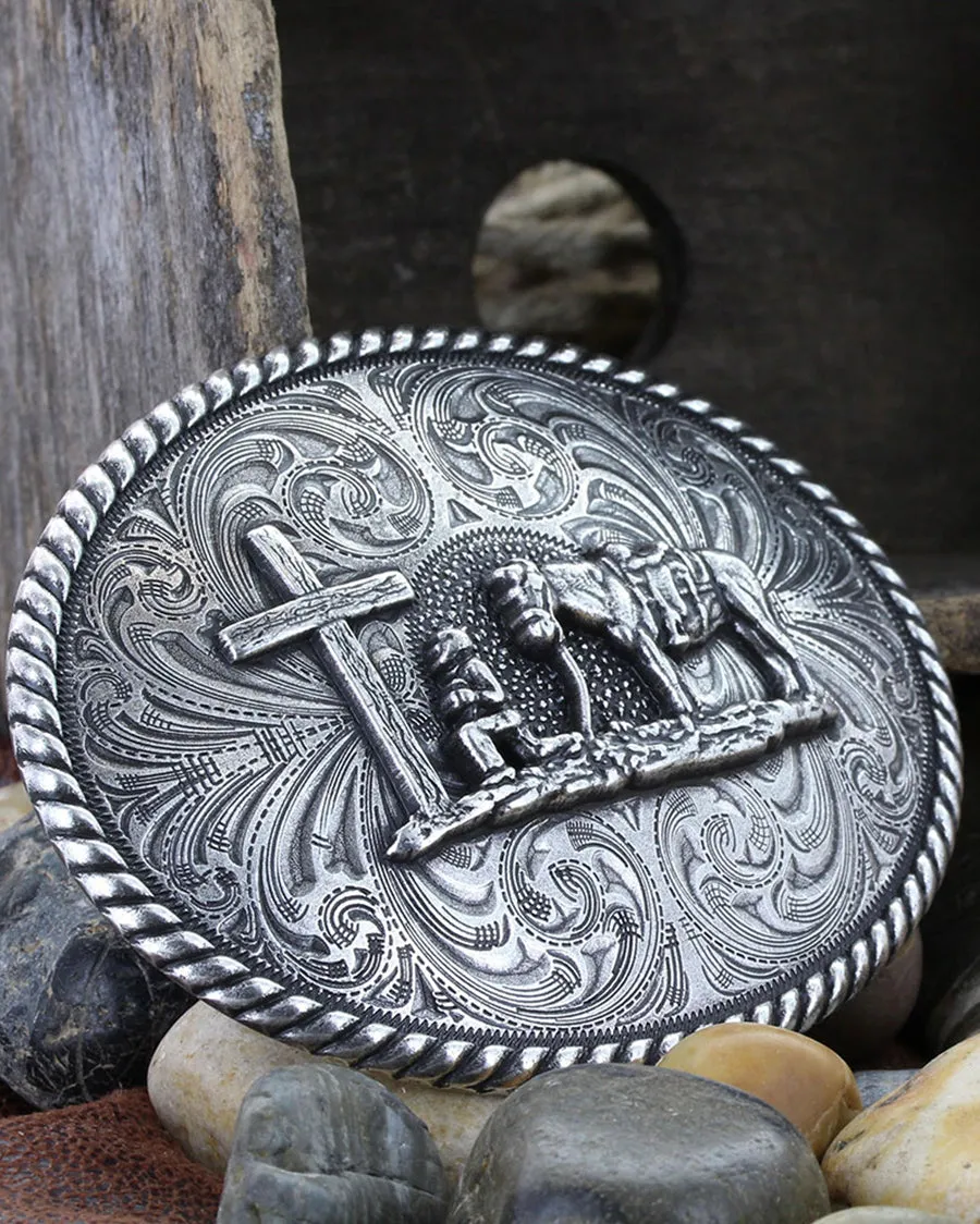 Attitude Christian Cowboy Belt Buckle