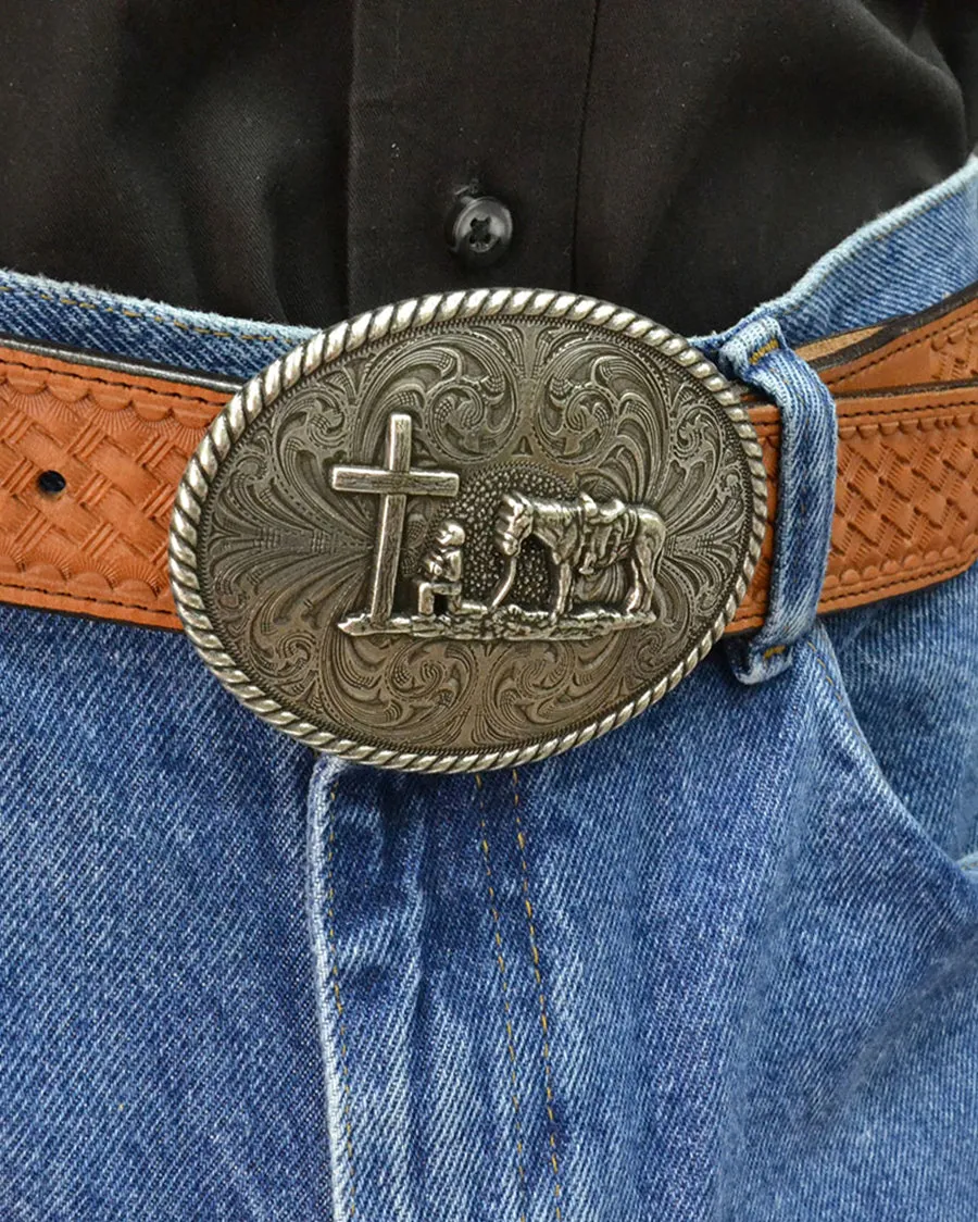 Attitude Christian Cowboy Belt Buckle