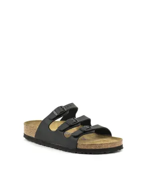 Birkenstock — Florida Birko-Flor Soft Footbed - Black Narrow Width