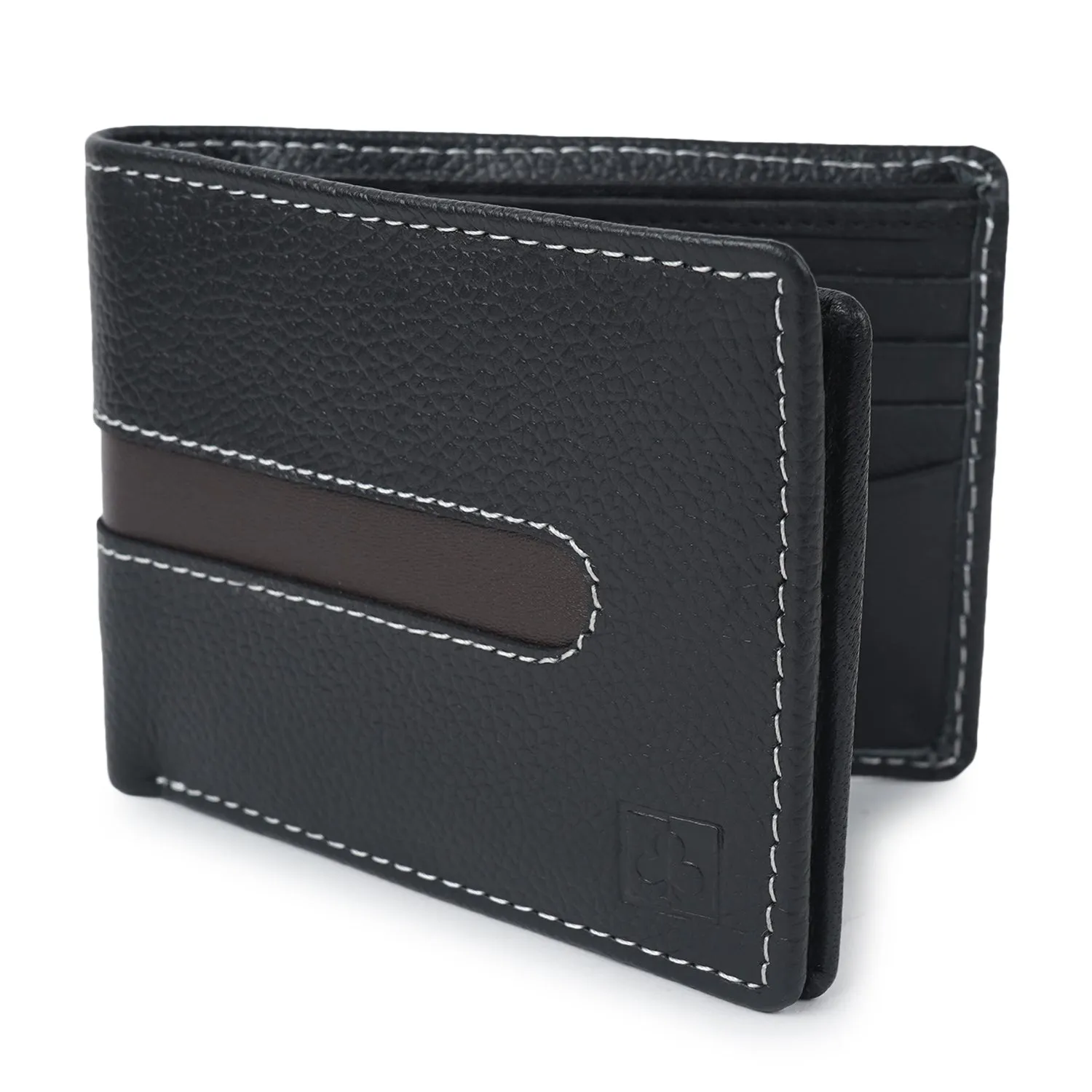 CIMONI Genuine Leather Classic Design Ultra Slim Multiple Credit Cards Slot Wallet for Men