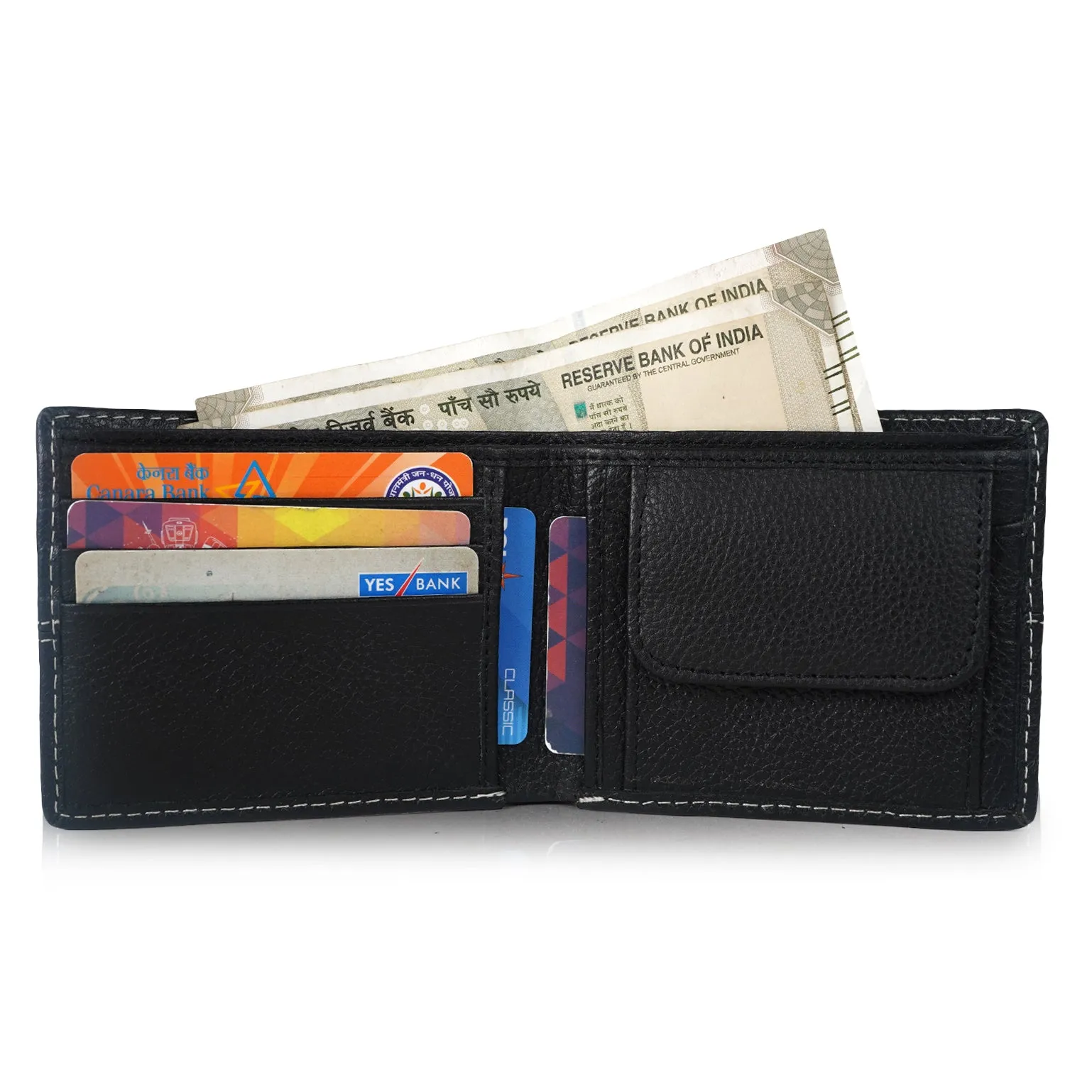 CIMONI Genuine Leather men wallet Black