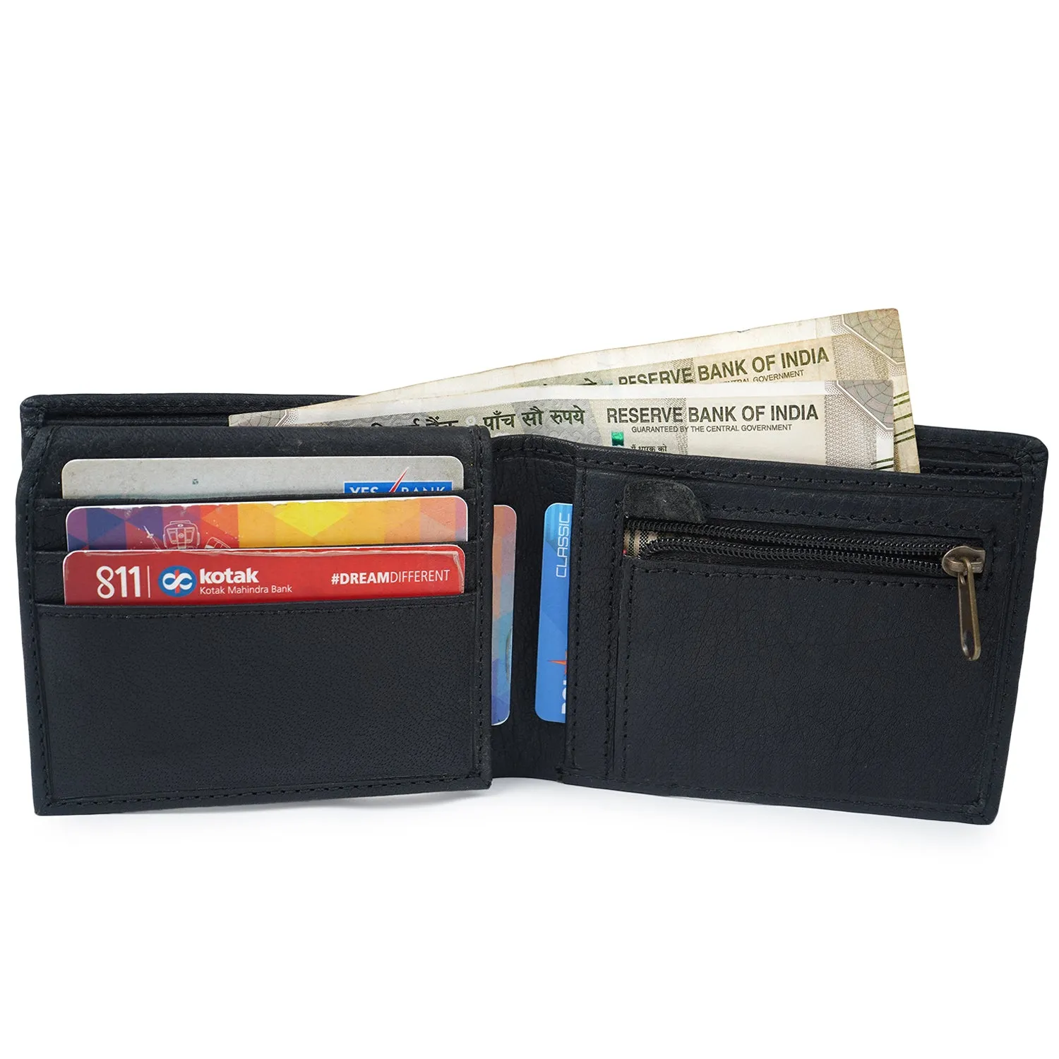 CIMONI Genuine Leather Stylish Classy Design Ultra Slim Multiple Credit Cards Slot Wallet for Men