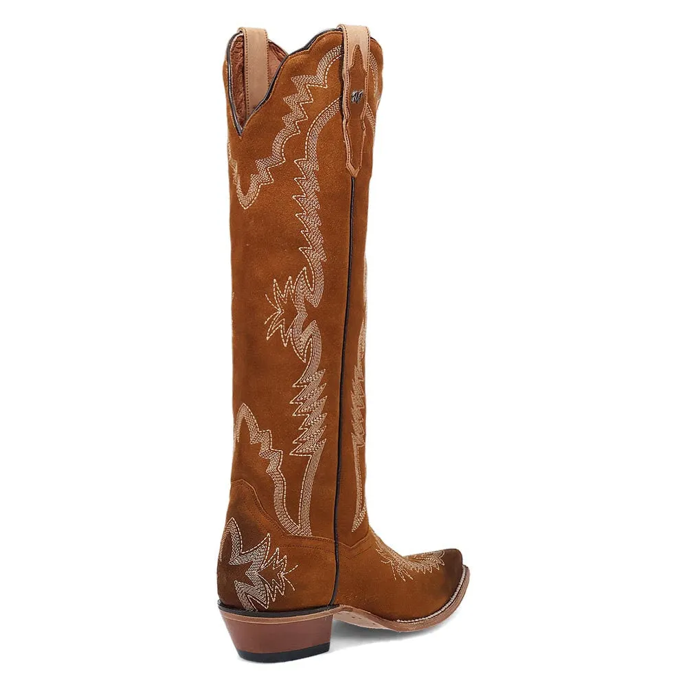 Dan Post Women's Western Marlowe Tan Suede Snip Toe Boots