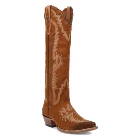 Dan Post Women's Western Marlowe Tan Suede Snip Toe Boots