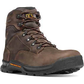 Danner Men's Crafter 6" Soft Toe WP Work Boot - Brown - 12433