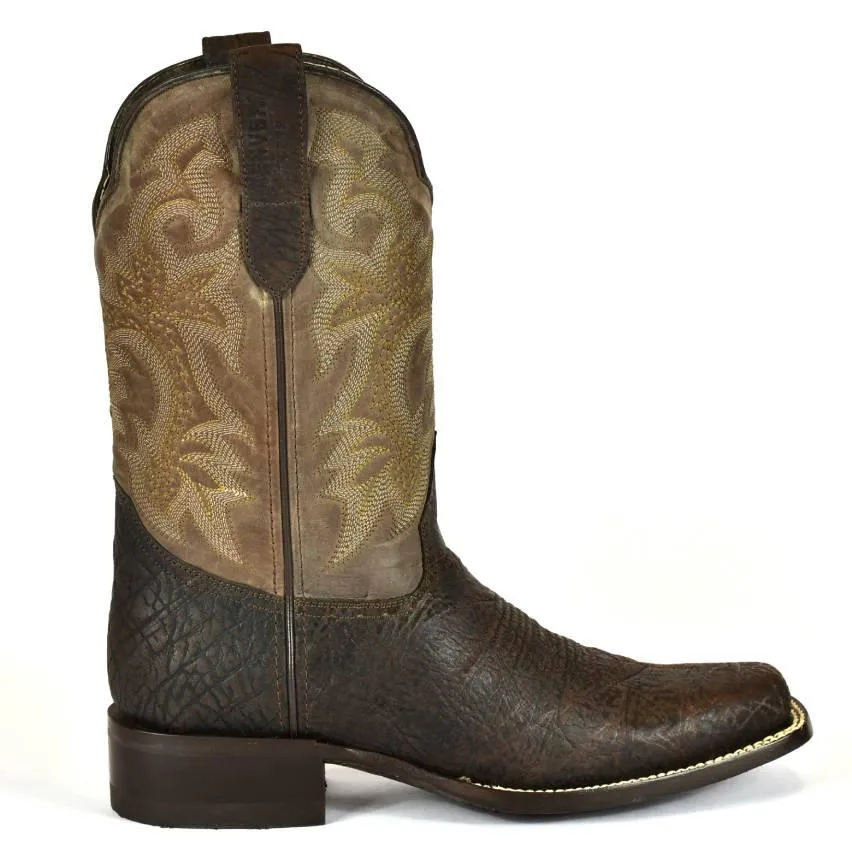 Denver Mountain Square Toe Brown Shoulder Oryx Shaft Cowboy Boot-845-2