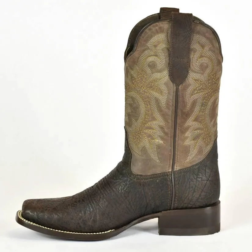 Denver Mountain Square Toe Brown Shoulder Oryx Shaft Cowboy Boot-845-2