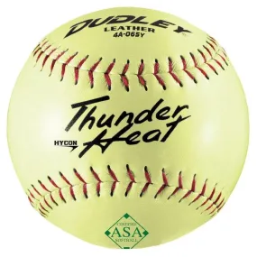 Dudley Thunder Heat Hycon -USA (ASA) 52-300 Leather Softball 12 Inch - One Dozen: 4A065Y