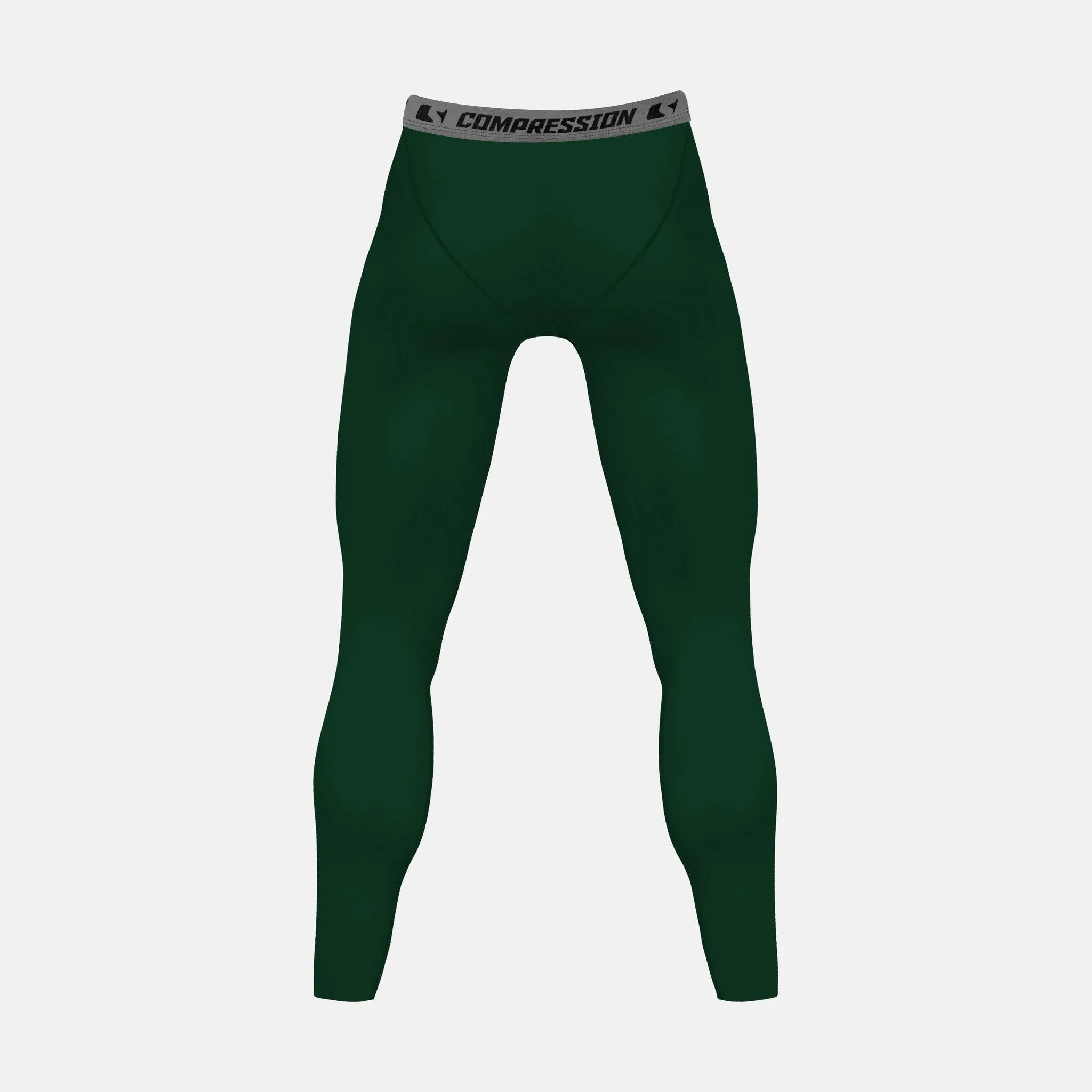 Hue Dark Green Solid compression tights / leggings