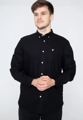 Lyle & Scott - Regular Fit Light Weight Oxford Jet Black - Shirt