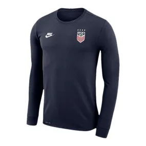 Men's Nike USWNT Legend Navy Long Sleeve Tee