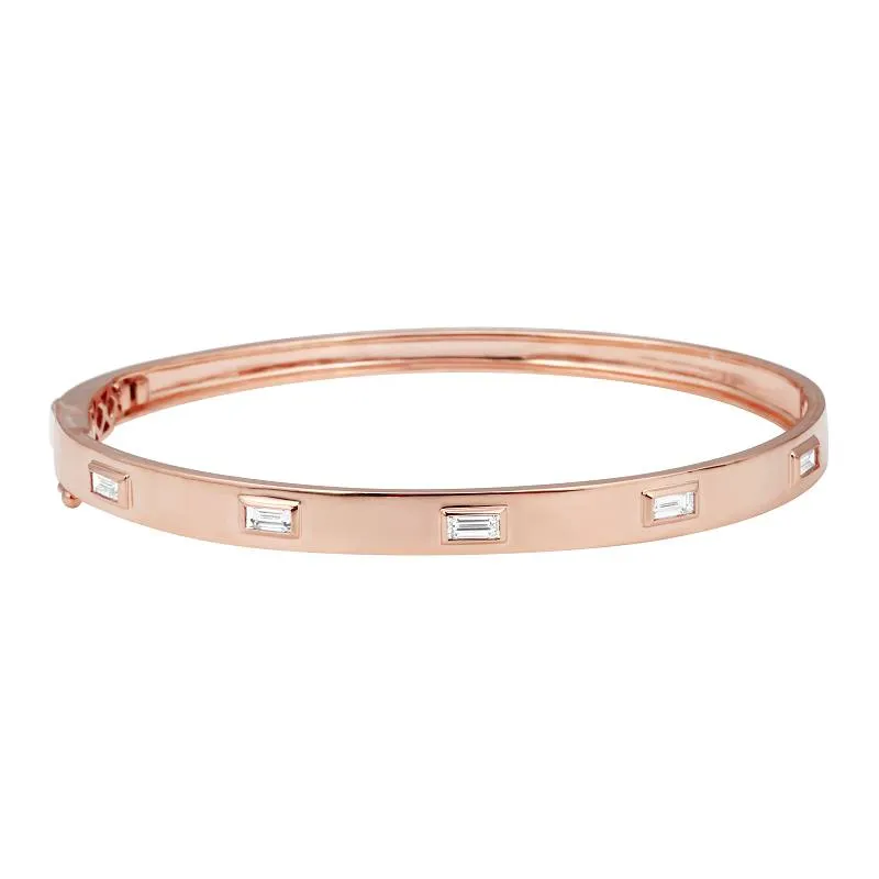 NICOLA CLASSIC INSET BAGUETTE DIAMOND BANGLE