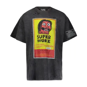 SUPER WOKE VINTAGE TEE BLACK