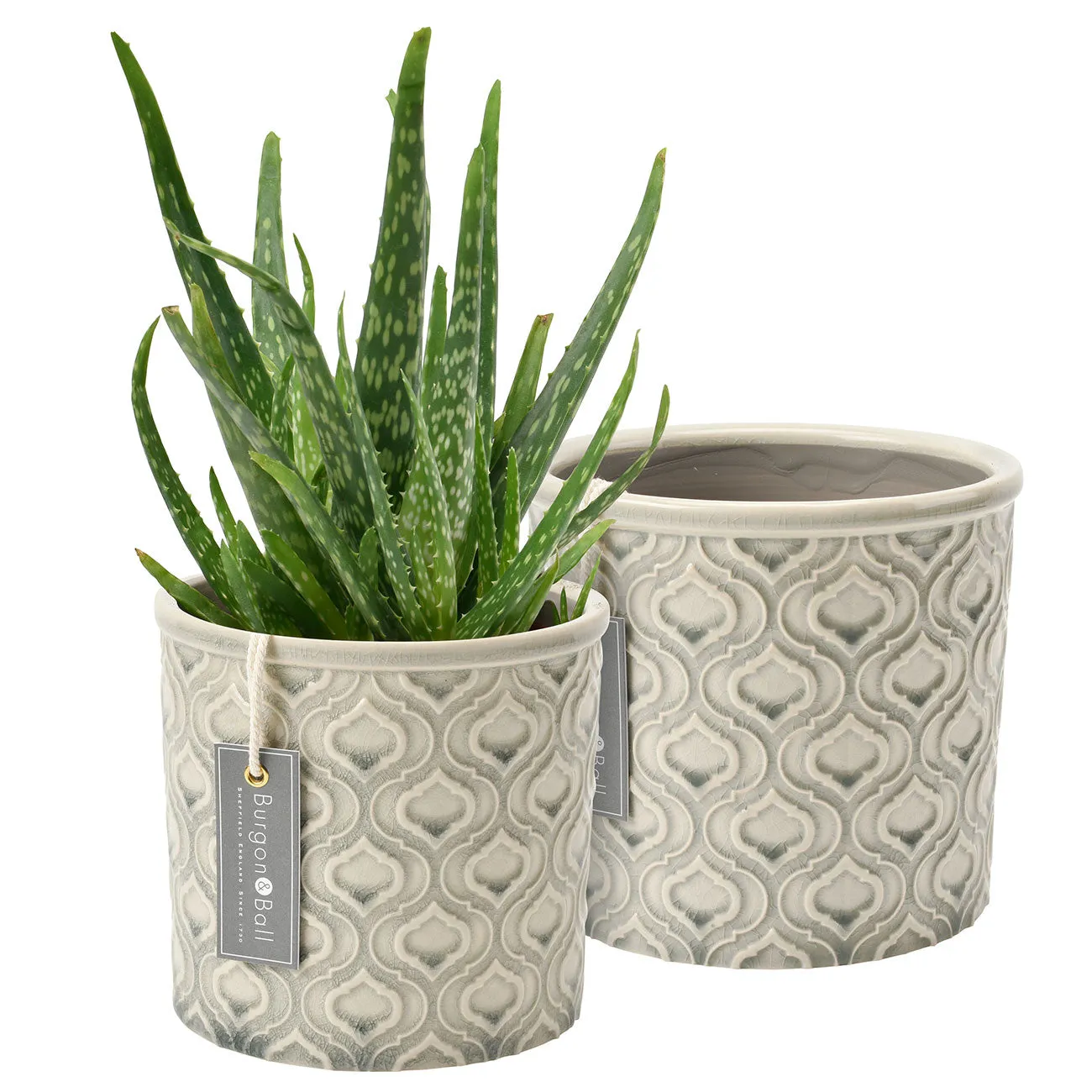 Venetian Grey Glazed Pot - Large